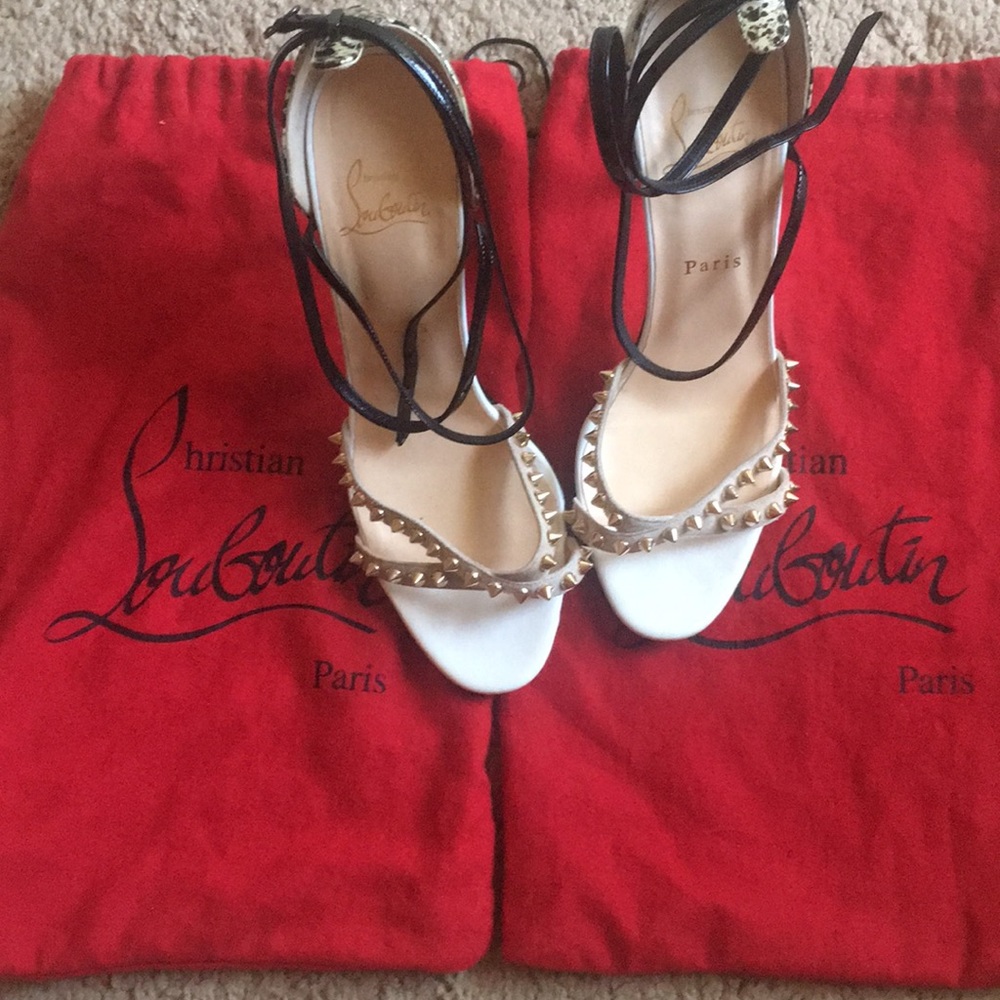 Christian Louboutin studded strappy sandals